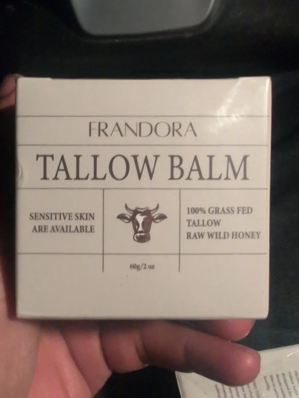 FRANDORA Beef Tallow and Honey Balm for Skin All-Natural Moisturizer Face 2oz